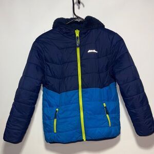 Eddie Bauer Navy and Blue Jacket with Neon Highlights